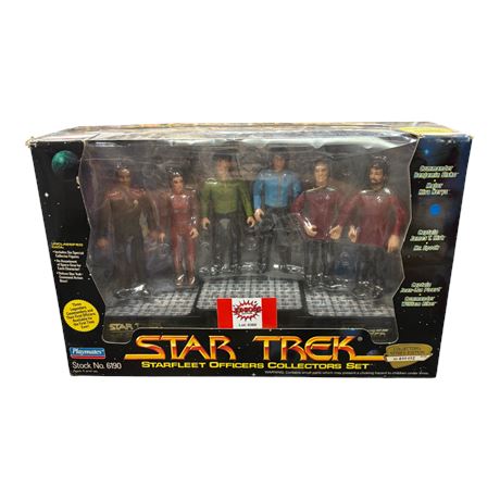 1994 Playmates Star Trek Starfleet Officers Collectors Set, In Original Box