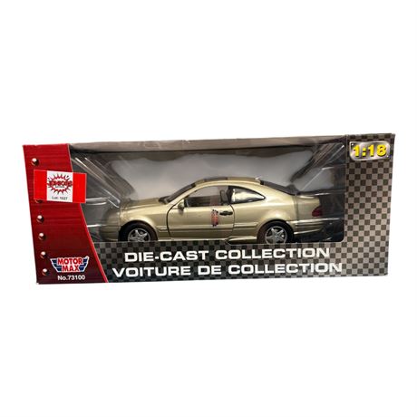 Motor Max 1:18 Die Cast Metal Mercedes Benz Slk, In Original Box