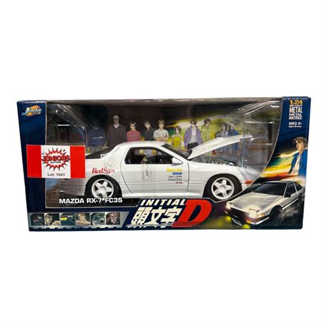 Jada Toys 1:24 Die Cast Metal Initial D Mazda Rx-7 Fc3S, In Original Box