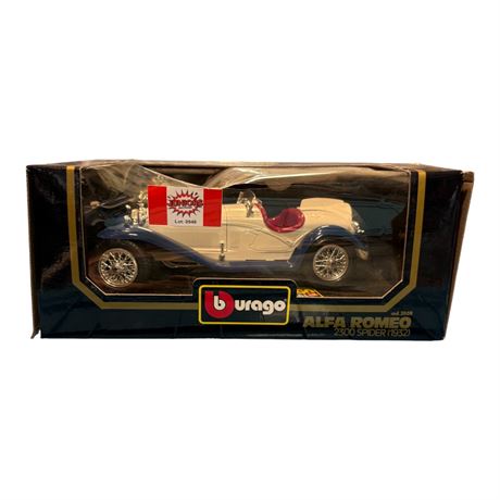Burago 1:18 Die Cast Metal Alfa Romeo 2300 Spider 1932, In Original Box