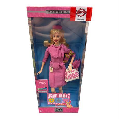 2003 Mattel Legally Blonde 2 Red White And Blonde Barbie, In Original Box
