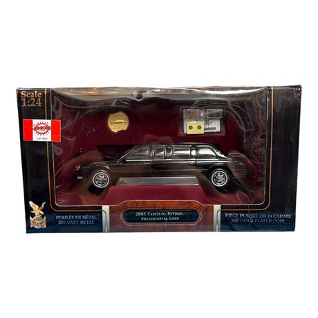 Road Signature 1:24 Die Cast Metal 2001 Cadillac Deville Presidential Limo