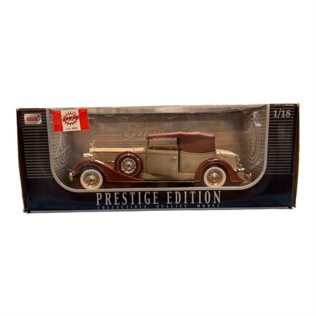 Anson 1:18 Die Cast Metal Prestige Edition 1934 Packard, In Original Box