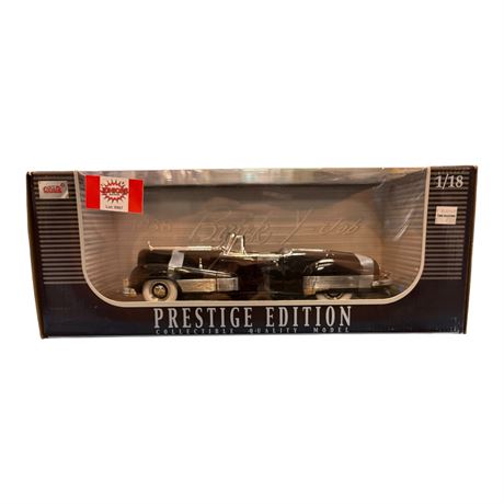 Anson 1:18 Die Cast Metal Prestige Edition 1938 Buick Y-Job, In Original Box
