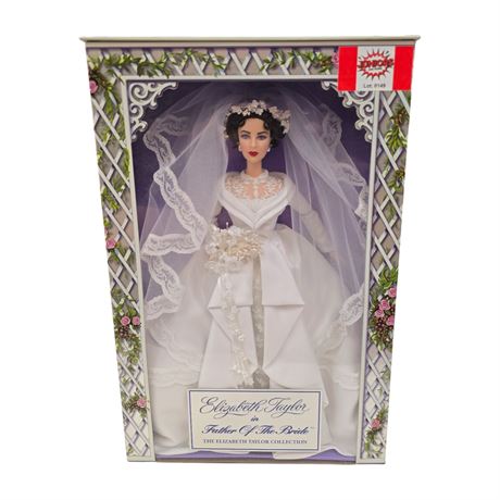 2000 Mattel Elizabeth Taylor In Father Of The Bride Doll, In Original Box