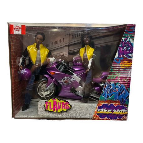 2003 Mattel Flavas Bike Date Dolls, In Original Box
