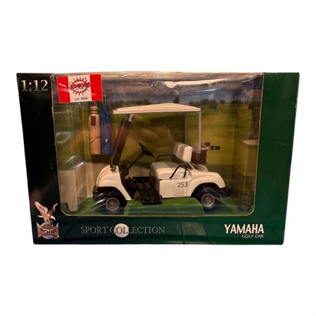 Road Signature 1:12 Die Cast Metal Yamaha Golf Cart, In Original Box