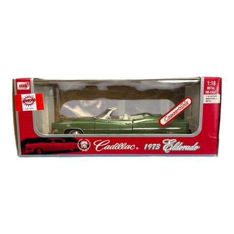 Anson 1:18 Die Cast Metal Cadillac 1973 El Dorodo, In Original Box