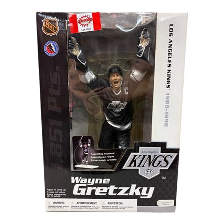 McFarlane L.A. Kings 1988-1996 Wayne Gretzky 12'' Action Figure, In Original Box