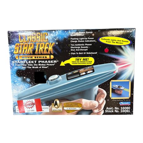 1996 Playmates Classic Star Trek Movie Series Star Fleet Phaser