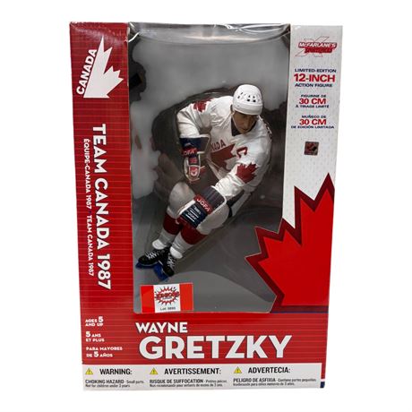 McFarlane Team Canada 1987 Wayne Gretzky 12'' Action Figure, In Original Box