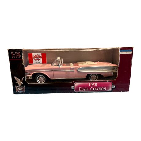 Road Signature 1:18 Die Cast Metal 1958 Edsel Citation, In Original Box
