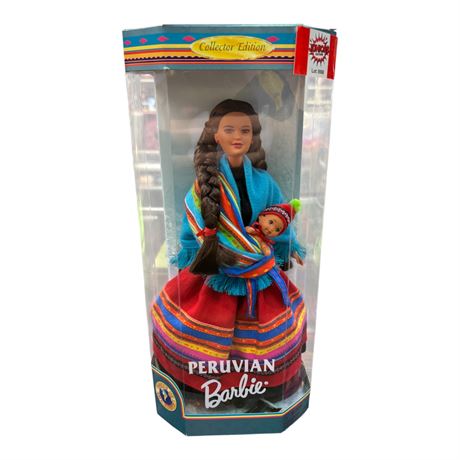 1998 Mattel Dolls Of The World Peruvian Barbie, In Original Box