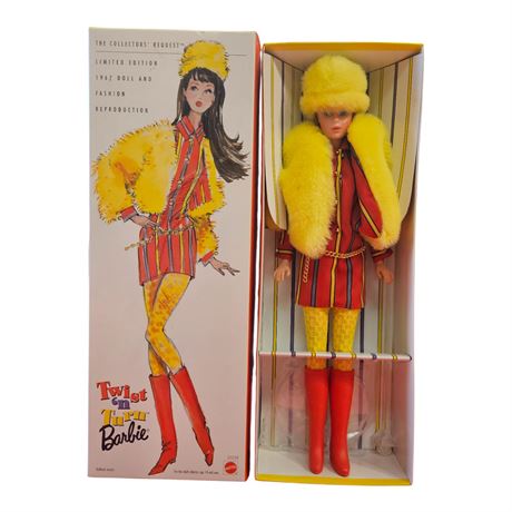 1997 Mattel Twist N Turn Barbie 1967 Reproduction, In Original Box