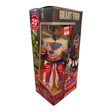 1998 Playmates Nhl Pro Zone Grant Fuhr Hockey Figure, In Original Box