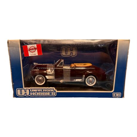 Universal Hobbies 1:18 Die Cast Metal 1941 Chevrolet Deluxe Convertible