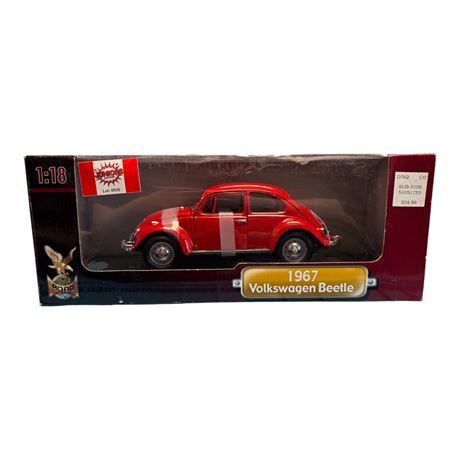 Road Signature 1:18 Die Cast Metal 1967 Volkswagen Beetle, In Original Box