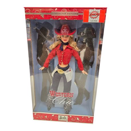 2001 Mattel Western Chic Barbie, Original Box