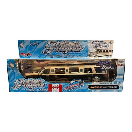 Maisto Playerz 1:24 Die Cast Metal Lincoln Navigator Limo, In Original Box
