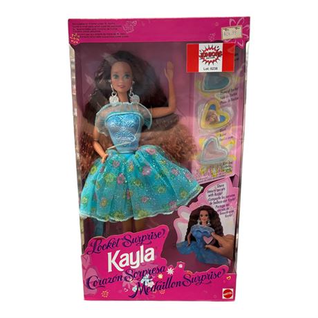 1993 Mattel Locket Surprise "Kayla" Barbie, In Original Box