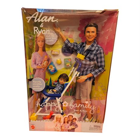 2002 Mattel Allan & Ryan Happy Family Barbie, In Original Box