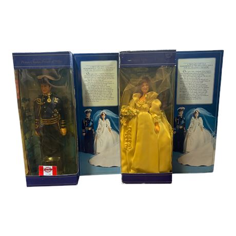 2 Goldberger Dolls, Diana Princess Of Wales & Prince Charles Prince Of Wales