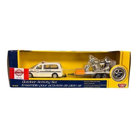 Motor Max Die Cast Metal Outdoor Activity Set, In Original Box