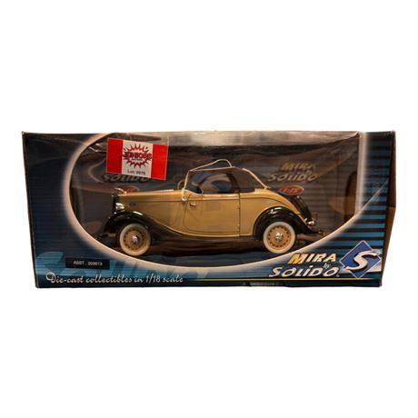 Solido 1:18 Die Cast Metal Antique Car, In Original Box