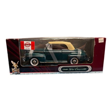 Road Signature 1:18 Die Cast Metal 1948 Ford Convertible, In Original Box