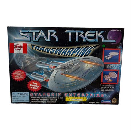 1996 Playmates Star Trek Transwarping Starship Enterprise, In Original Box