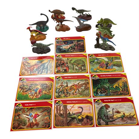 Assortment Of Vintage 1993 Diecast Metal Jurassic Park Dinosaurs