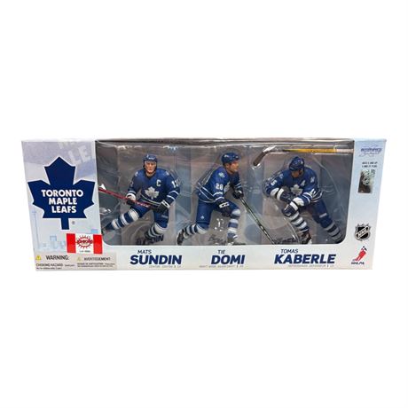 McFarlane Toronto Maple Leafs Mats Sundin, Tye Domi, Tomas Kaberle Collection