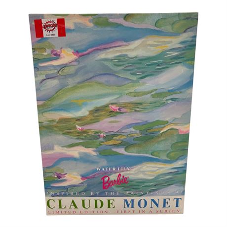 1997 Mattel Water Lily Barbie Inspired By Claude Monet, In Original Box