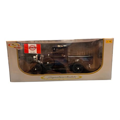 Signature Models 1:18 Die Cast Metal 1931 Ford Model A Pick Up, In Original Box