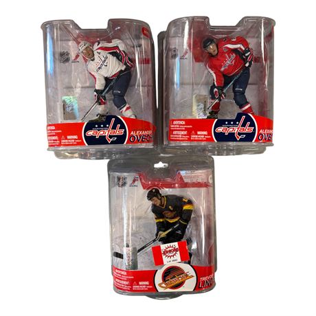 3 McFarlane Hockey Action Figures, In Original Blister Packs