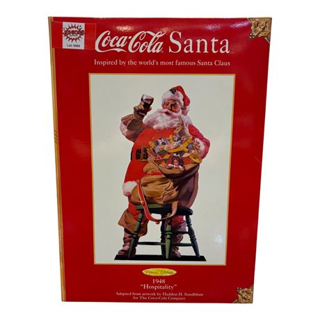 1999 Mattel Coca Cola Santa "1948 Hospitality", In Original Box