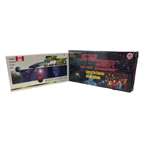 2 Sealed Star Trek Board Games, Game Of The Galaxies & A Klingon Challenge