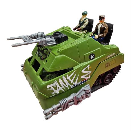 1990 G.I. Joe Mobile Battle Bunker With Figures & Instructions