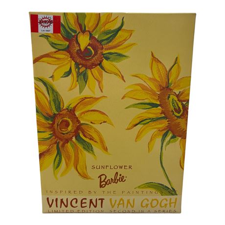 1998 Mattel Sunflower Barbie Inspired By Vincent Van Gogh, In Original Box