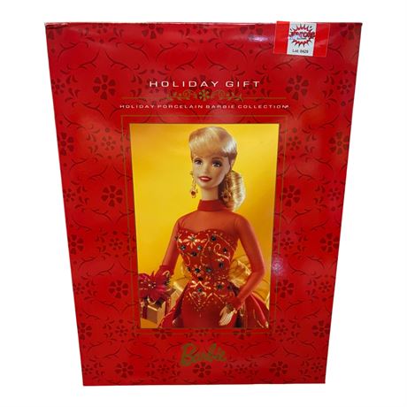 1998 Mattel Holiday Gift Porcelain Barbie, In Original Box