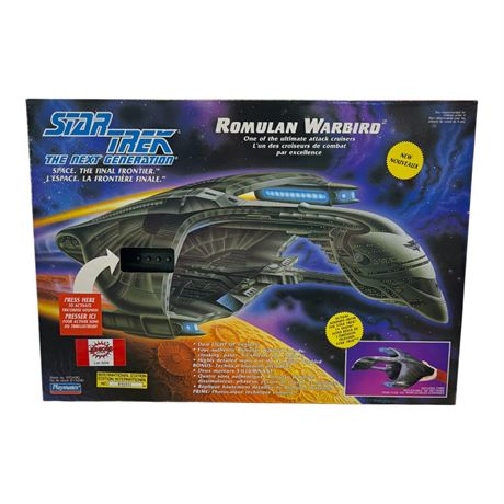 1993 Playmates Star Trek The Next Generation Romulan Warbird, In Original Box
