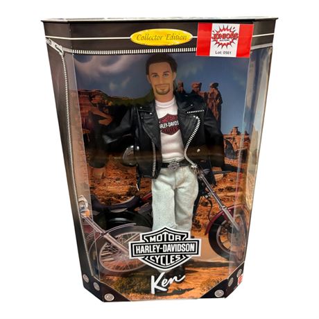 1998 Mattel Harley Davidson Motorcycles Ken Barbie, In Original Box