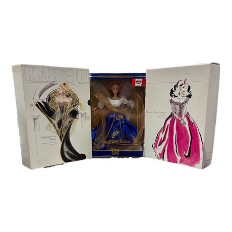 3 Vintage Mattel Barbies, In Original Boxes