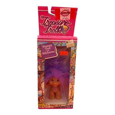 Vintage Ace Novelty Treasure Troll, In Original Box