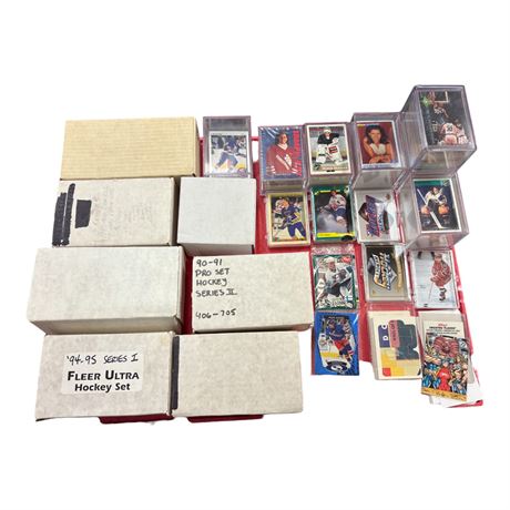 Large Assortment Of Vintage Hockey Cards