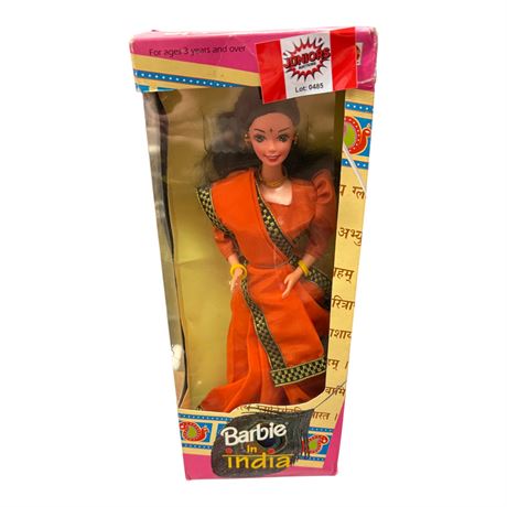 Vintage Mattel Barbie In India, In Original Box