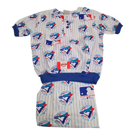 Vintage Mlb Blue Jays Childs Shirt & Pants, Size 3X
