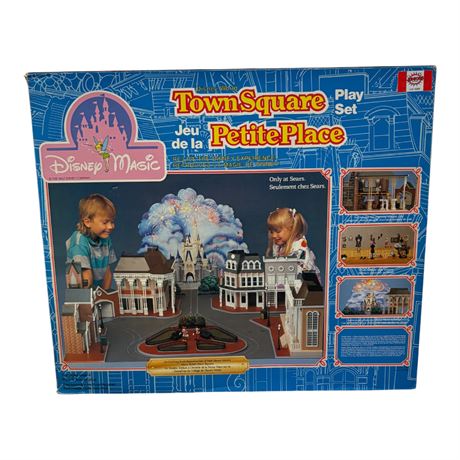 Vintage Disney World Town Square Playset, In Original Box