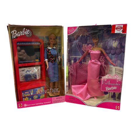 2 Vintage Mattel Barbies, In Original Boxes