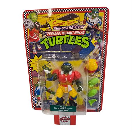 1991 Playmates Teenage Mutant Ninja Turtles "T.D. Tossin' Leo"